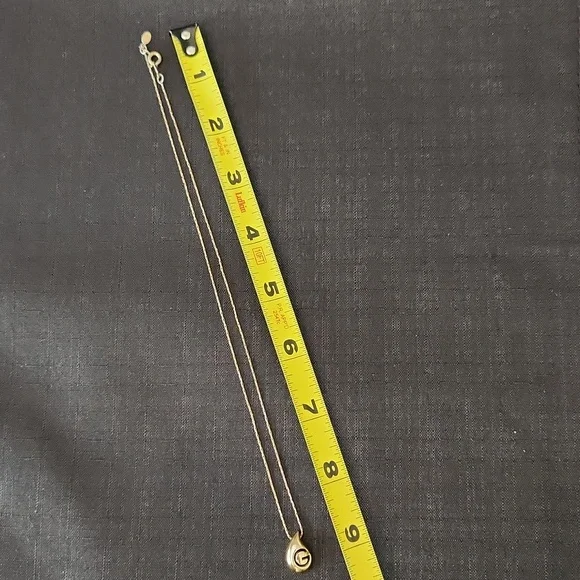 Givenchy Gold Necklace w/ "G" Pendant - Picture 4 of 8